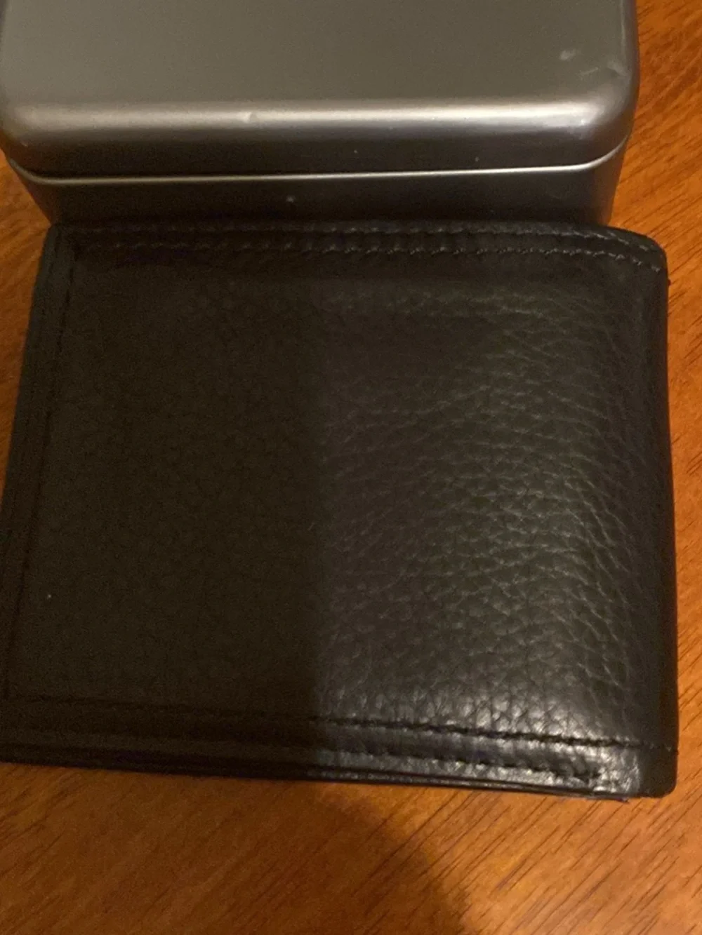Relic Black Pebbled Leather Zip Traveler Wallet
